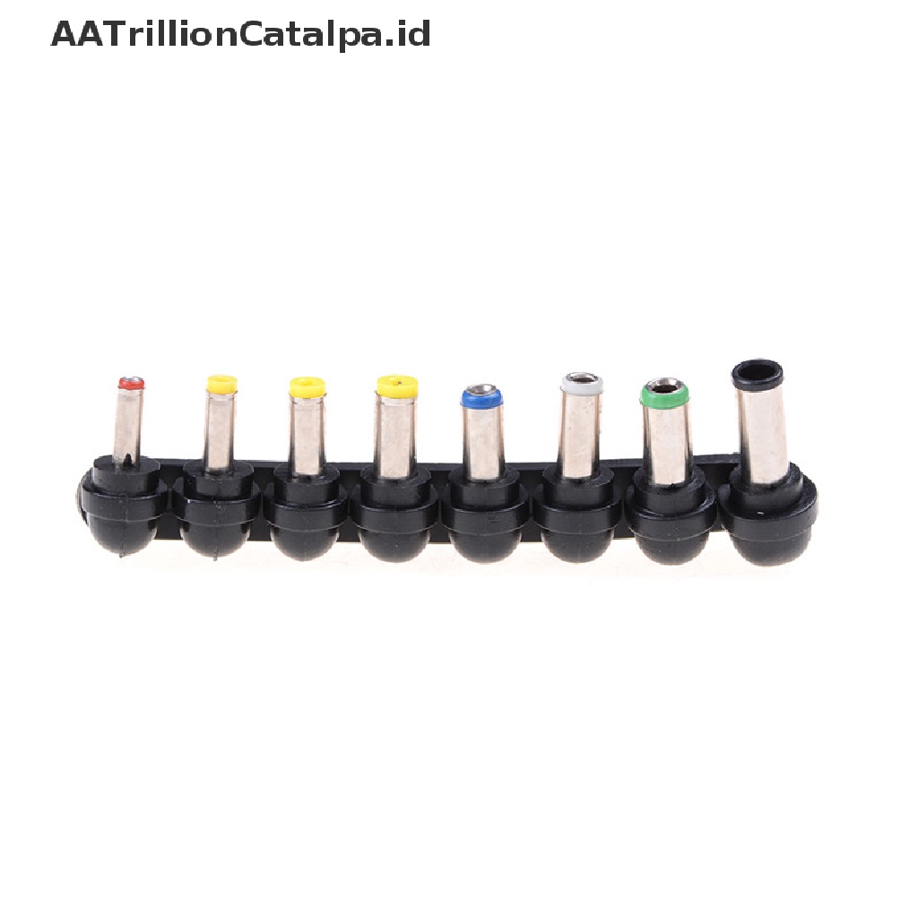 (AATrillionCatalpa) 8pcs / Set Adapter Konektor Charger Power Universal Untuk PC / Laptop / Notebook