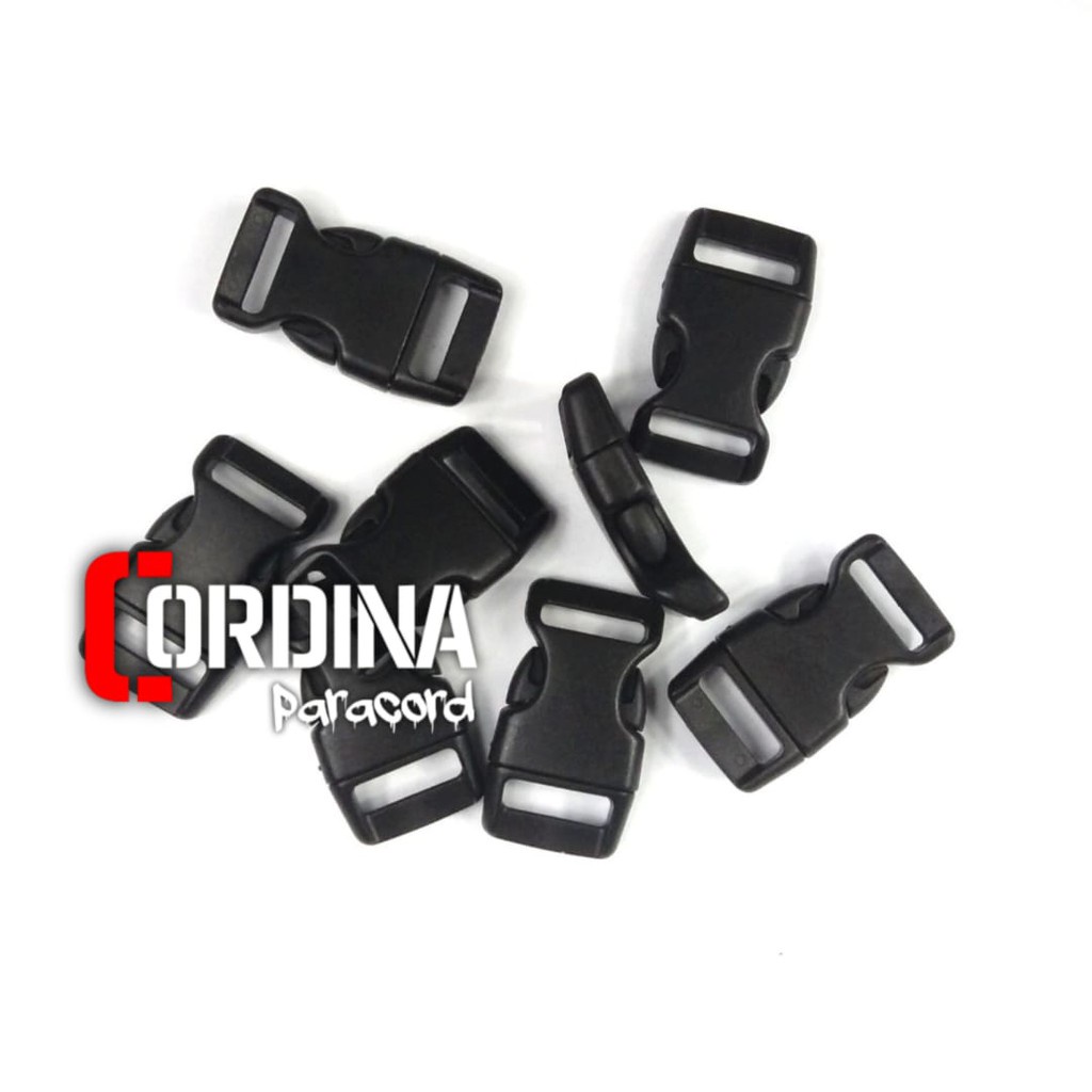 Buckle Sodok Besar 5/8 PLASTIK Untuk 4 Line tali 4mm AKSESORIS GELANG GESPER PARACORD