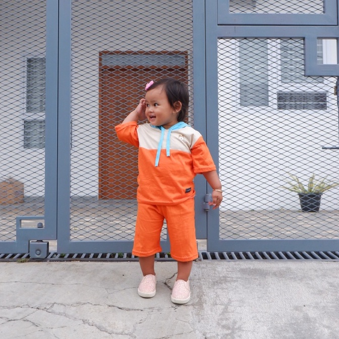 Carva Original Setelan anak katun baju anak setelan hoodie setelan bayi rafatar set realpict