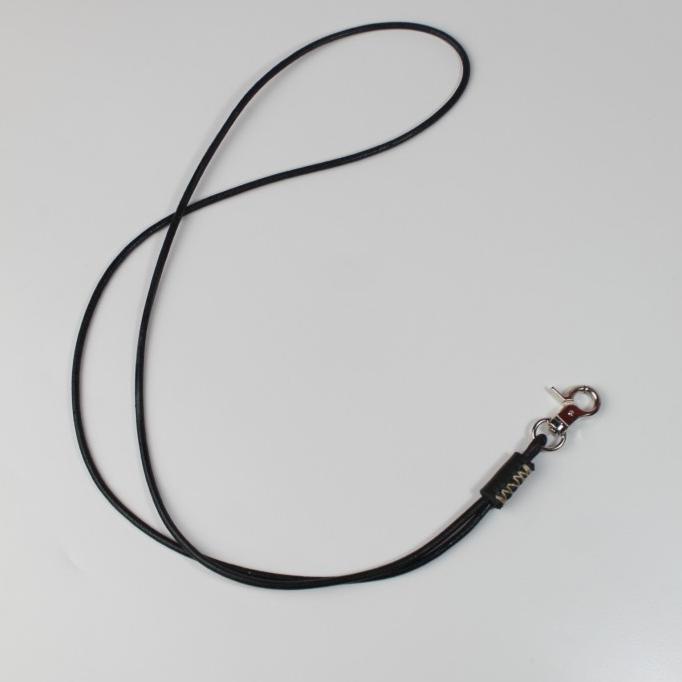 

READY COD Lanyard ID Card Kulit / Lanyard Name tag - Hitam TERJAMIN Kode 348
