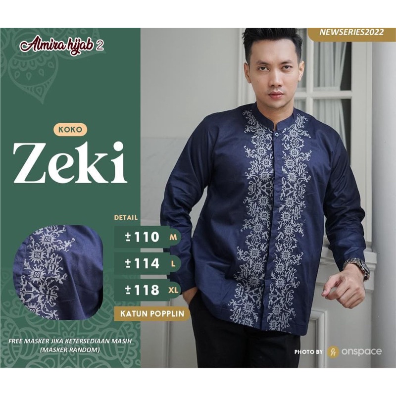 KOKO ZEKI NEW SERIES/Baju Koko Lengan Panjang Terbaru/Baju koko bahan katun Popline