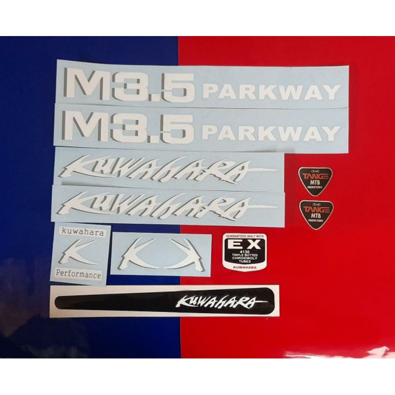 stiker sepeda kuwahara m3.5 parkway