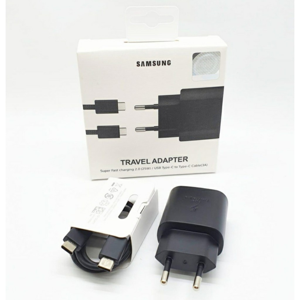 SAMSUNG Charger Dan Caboe Kabel Super Fast Charging 25W 45W PD Usb Type C to Type C Samsung Note 10 20 ultra s21 S20 S22 S23 ultra z fold 3 4