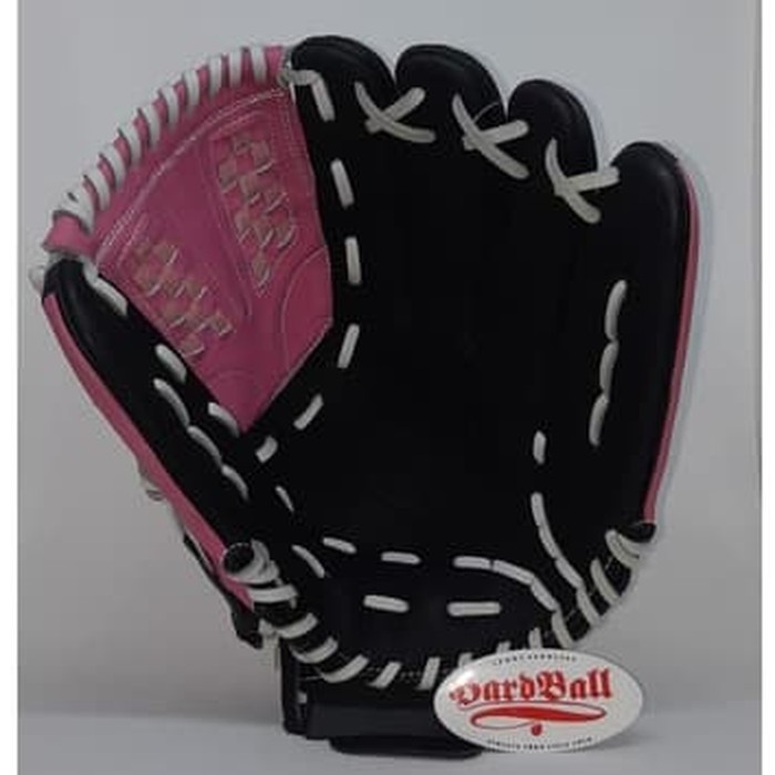 Glove Baseball Softball All Leather IKJ 12,5 inch Black Pink 2