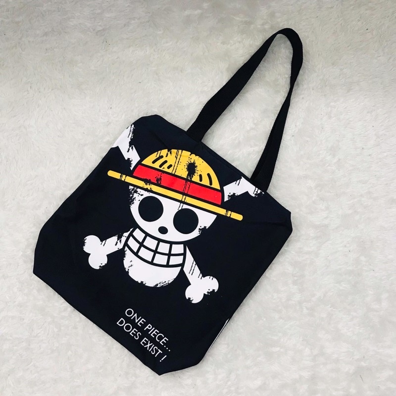 Totebag Premium One Piece Black Tas Anime