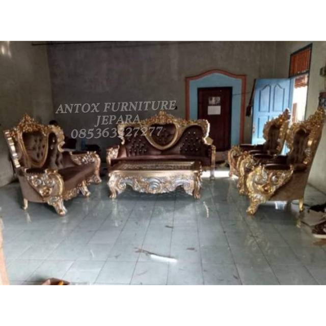 Kursi sofa tamu Bellagio mewah mebel Jepara