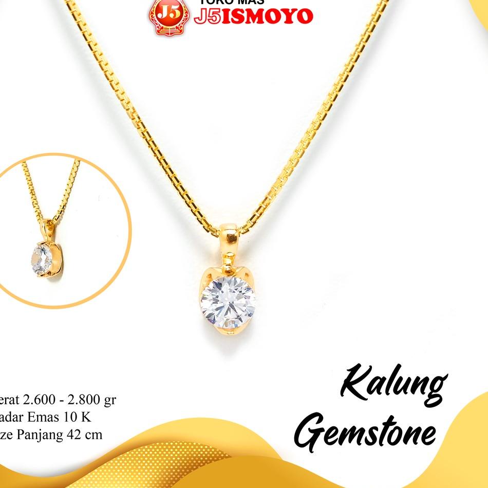 Koleksi Terbaru.. Kalung Emas Gemstone Terbaru J5 Ismoyo