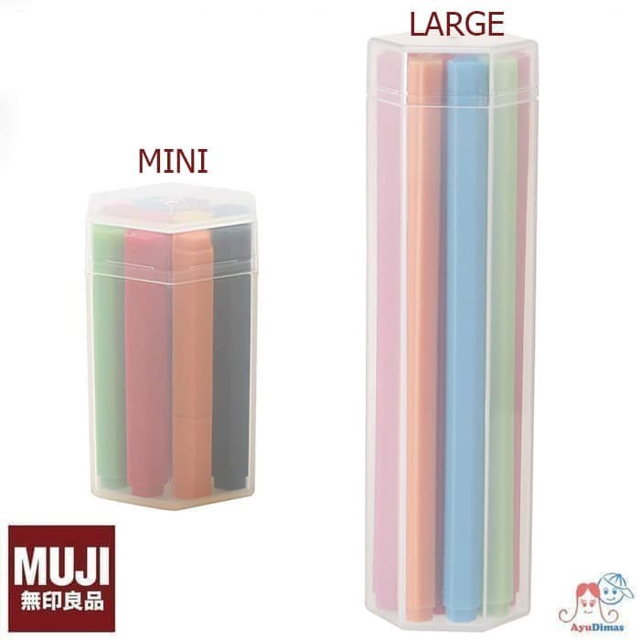 

MUJI Hexagonal PEN SET 10 COLORS - Spidol warna