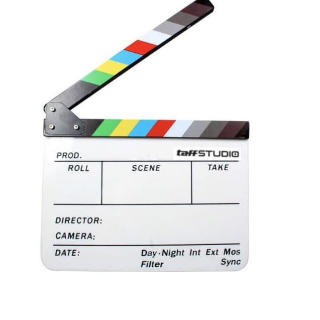 

⎗Γ Profesional Clapper Board Colorful Acrylic - White Γ