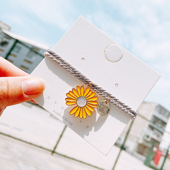 Gelang couple Daisy etnik bead Tali persahabatan Braided Bracelet/Friendship Adjustable Fashion Aksesoris-K