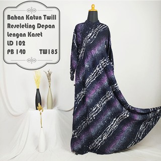 TW185 Gamis  Batik  Twill Premium Motif bercak Shopee  