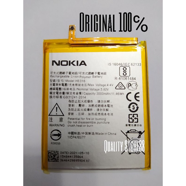 Baterai Nokia 6 TA1000 TA1021 HE316 Original