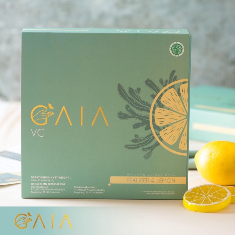 [READY STOCK] GAIA VG Minuman Detox Menurunkan Berat Badan 1 BOX (16 sachet)