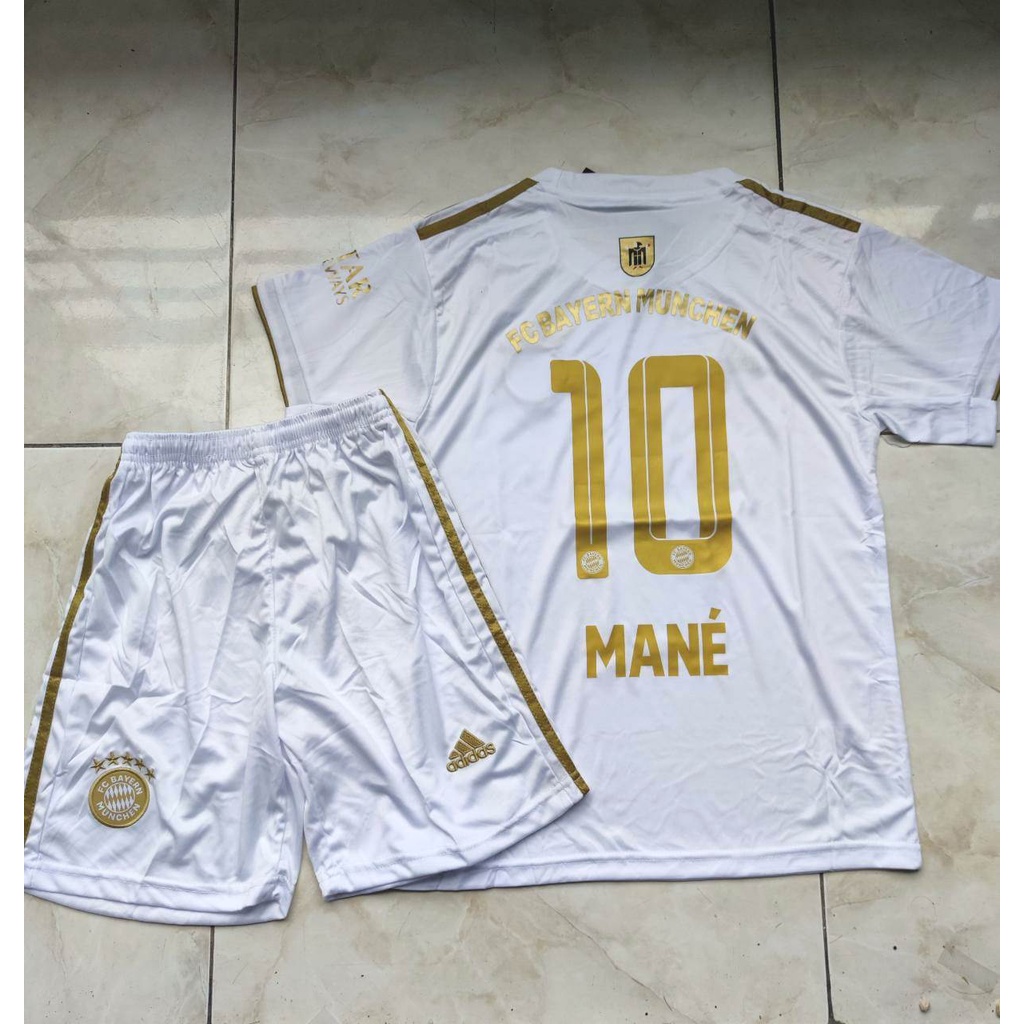 Jersey Baju Bola Anak Munchen Away Kids 2022 2023 Fullset Satu Set Grade Ori