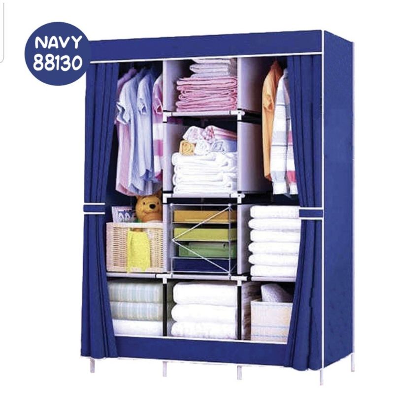 LEMARI JUMBO 3 sisi /Lemari baju gantung /lemari baju portable/lemari resleting/lemari kos kos an