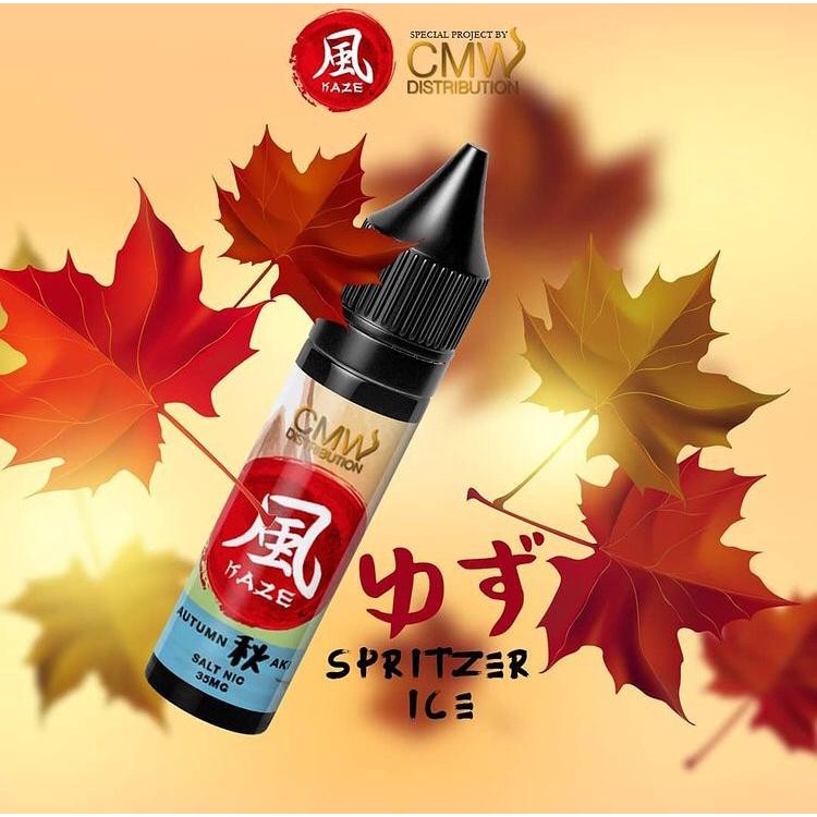 Kaze Autumn Aki Spritzer Ice Salt Nic 15ML by Emkay x CMW