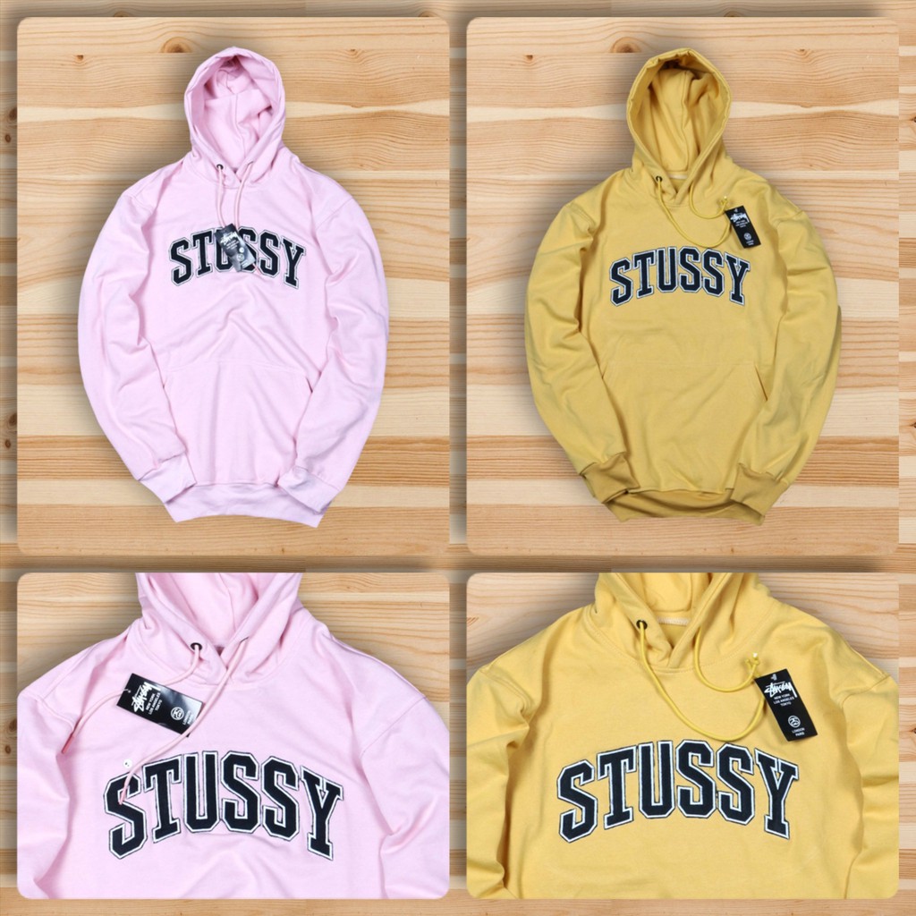 stussy college arch hoodie