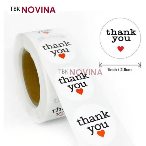 [KODE 94] Stiker Thank You / Label Segel Thank You (10 pcs)