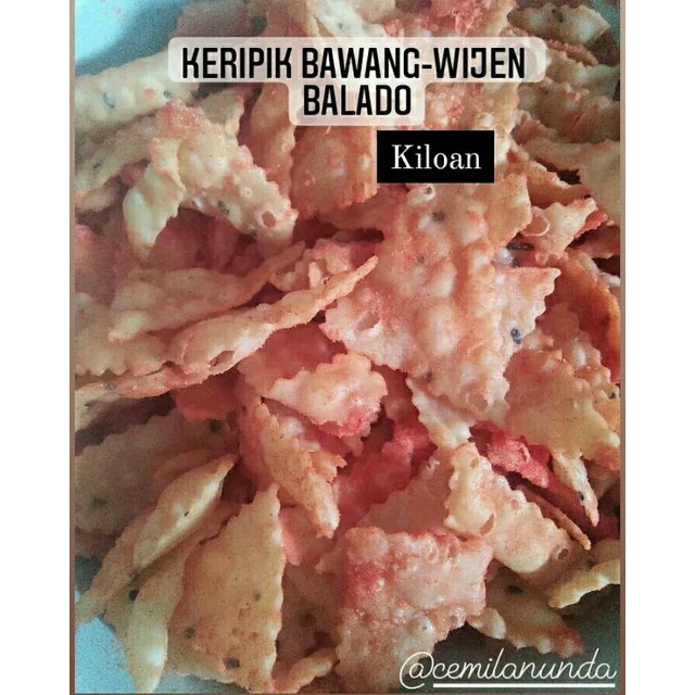 

KERIPIK BAWANG BALADO 500GR