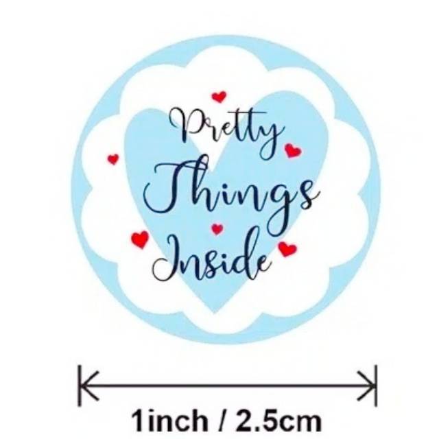 

Label Sticker Pretty Things Inside segel kemasan 1 roll 500pcs baking Tools Decoration Seal Packaging Sealer box