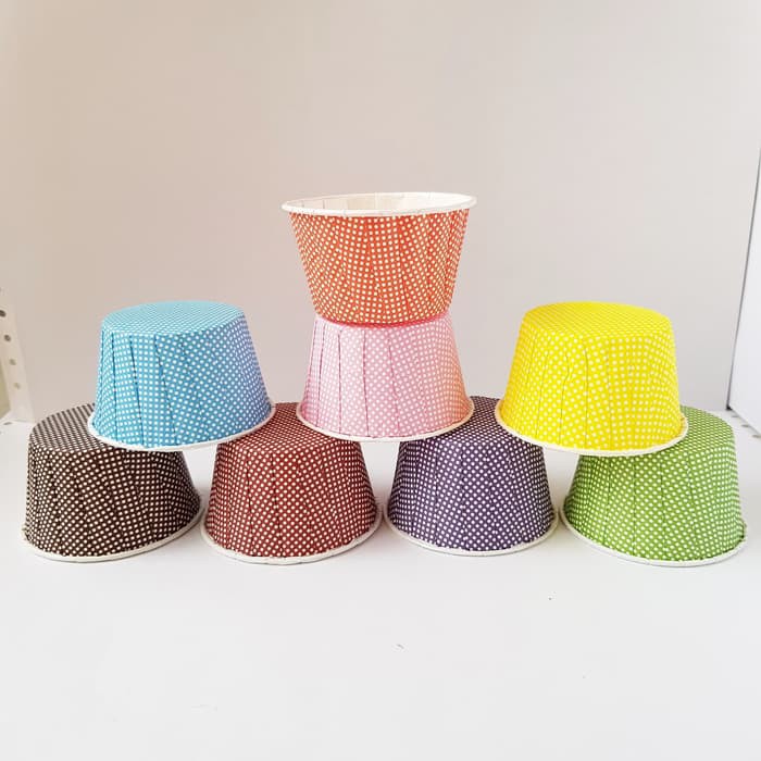 

100 pc standart momma cupcake kertas cupcake papercase polca titik