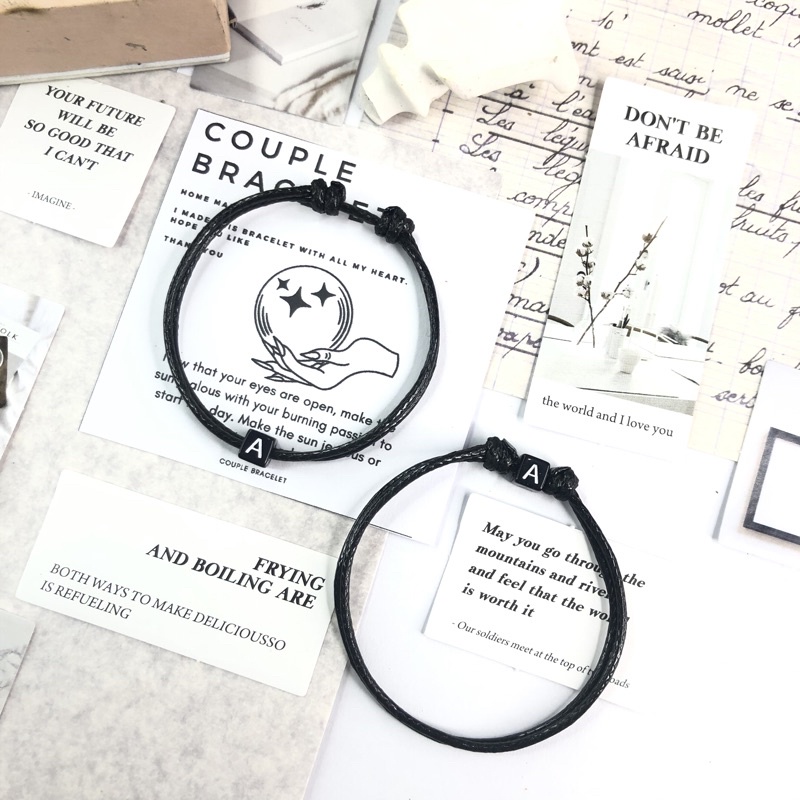 GELANG HURUF/GELANG REQUEST HURUF/GELANG TALI/GELANG COUPLE