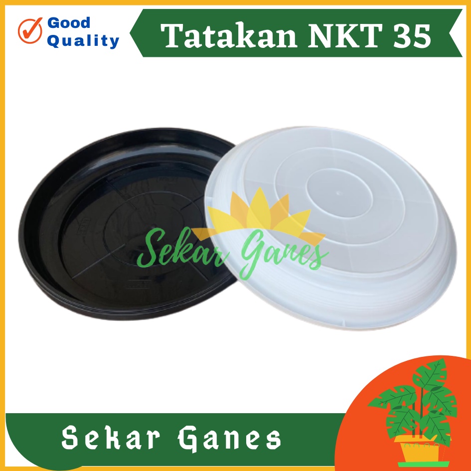 Tatakan Nkt 35 HItam Alas Pot Bunga Polos Besar Murah Bagus Tatakan Alas Pot Bunga Nkt 35 Putih 31cm Untuk Pot 35cm