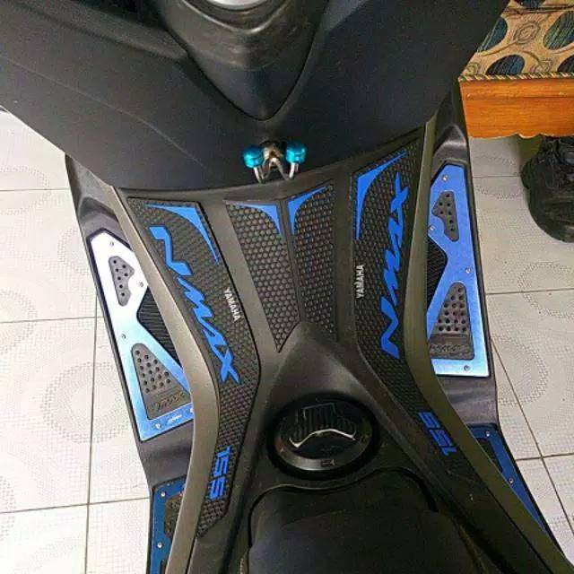 TANKPAD DECKPAD YAMAHA NMAX KARET BIRU