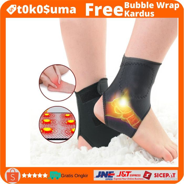 Sabuk Magnetik Penghangat Tumit Terapi Mengatasi Sakit Mata Kaki