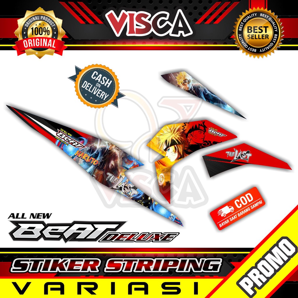 Striping Beat 2021 - Stiker Sticker Striping Variasi Lis Honda Beat 2021 - Striping Hologram Beat 2021 - Naruto