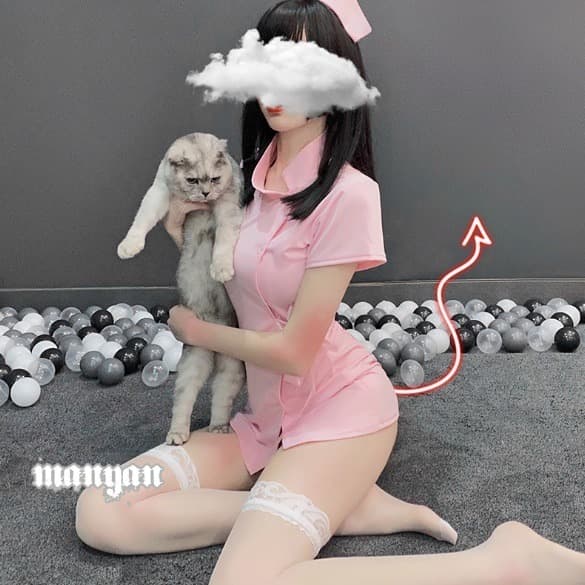 LI-14 nurse perawat suster sexy lingerie baju tidur wanita cosplay