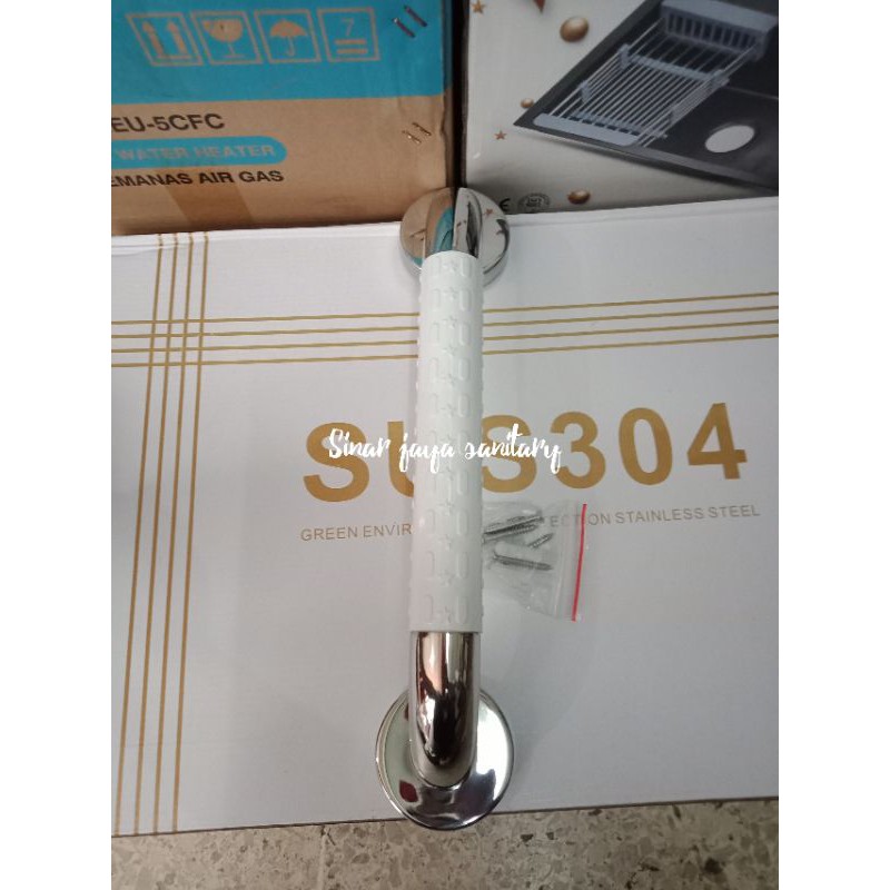 Pegangan kamar mandi anti slip 40cm / Grib bar / Grab bar stainless stell