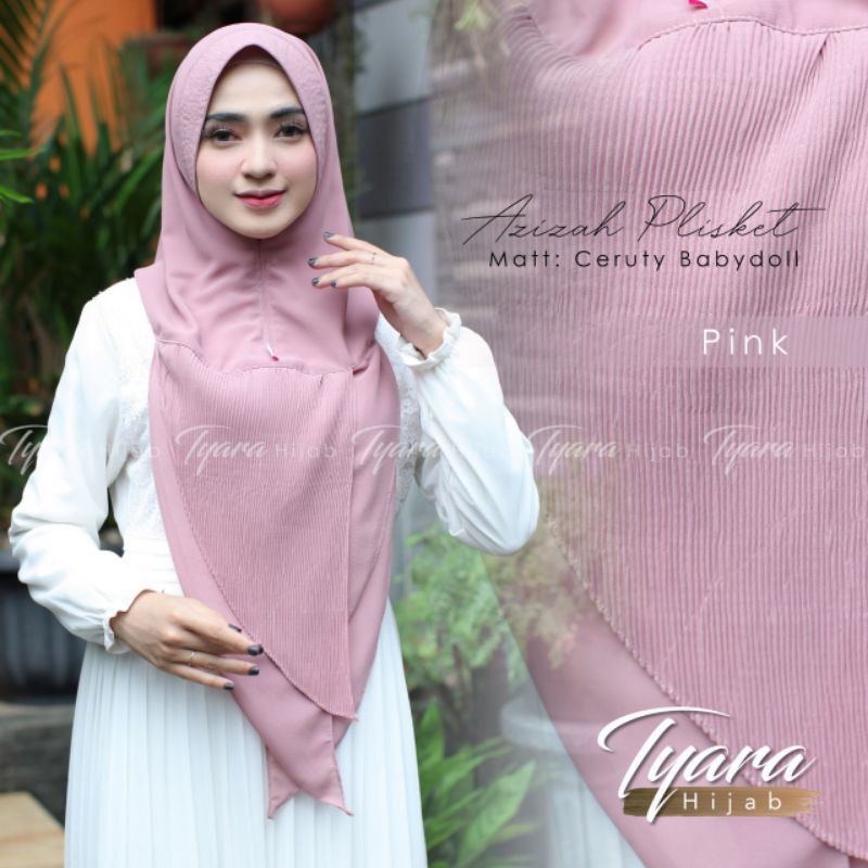 Jilbab instan bergo kerudung hijab plisket ceruty  ceruti babyddoll layer kekinian simpel  hoodie pe