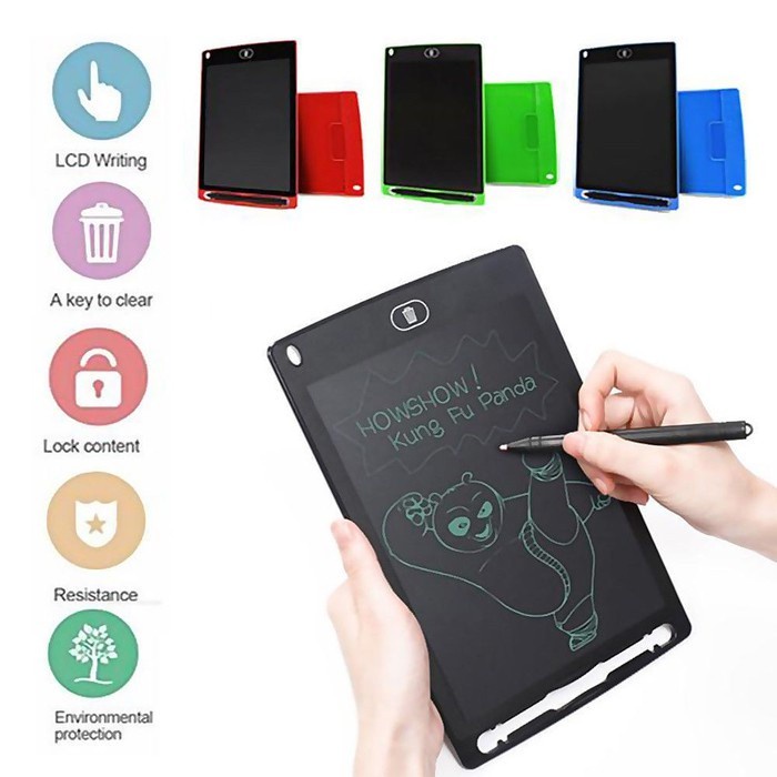 

[LIVING STOCK] LCD Writing Tablet Drawing Board Ipad Tab Papan Tulis Menggambar Melukis Anak Digital Pad Edukasi Anak Papan Anti Radiasi 8.5