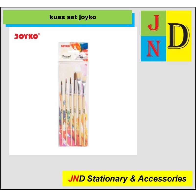 

Kuas Lukis Set Joyko isi 6 Pcs Dengan Berbagai Ukuran