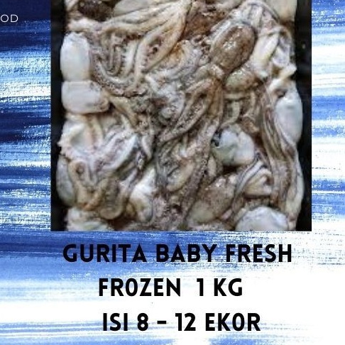 

Gurita Baby fresh frozen 1 kg isi 8 – 12 ekor