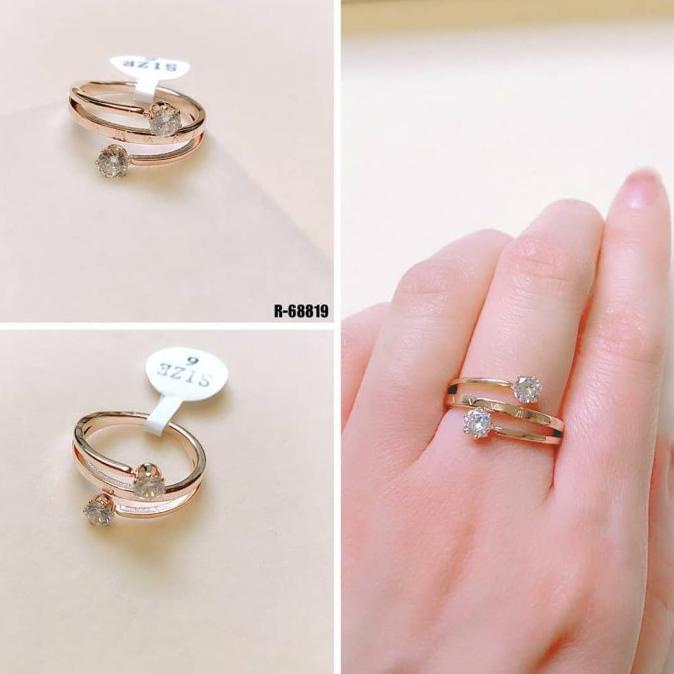 Cincin Wanita Titanium Anti Karat Cincin Titanium Terlaris