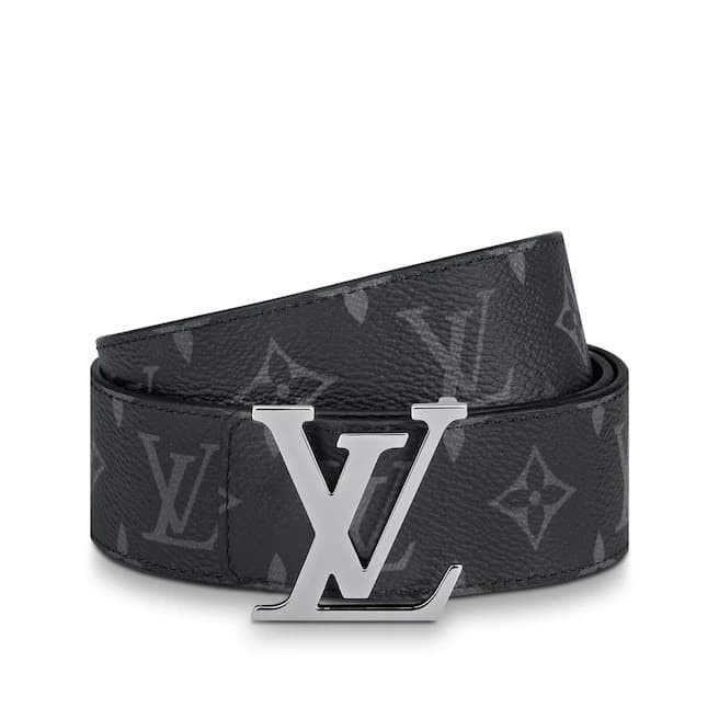 L V Monogram Eclipse Reversible Belt 100% Authentic