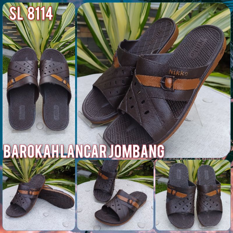 SANDAL KARET PRIA NIKKO SL 8114 / SL 8056 100% LENTUR MURAH BERKWALITAS