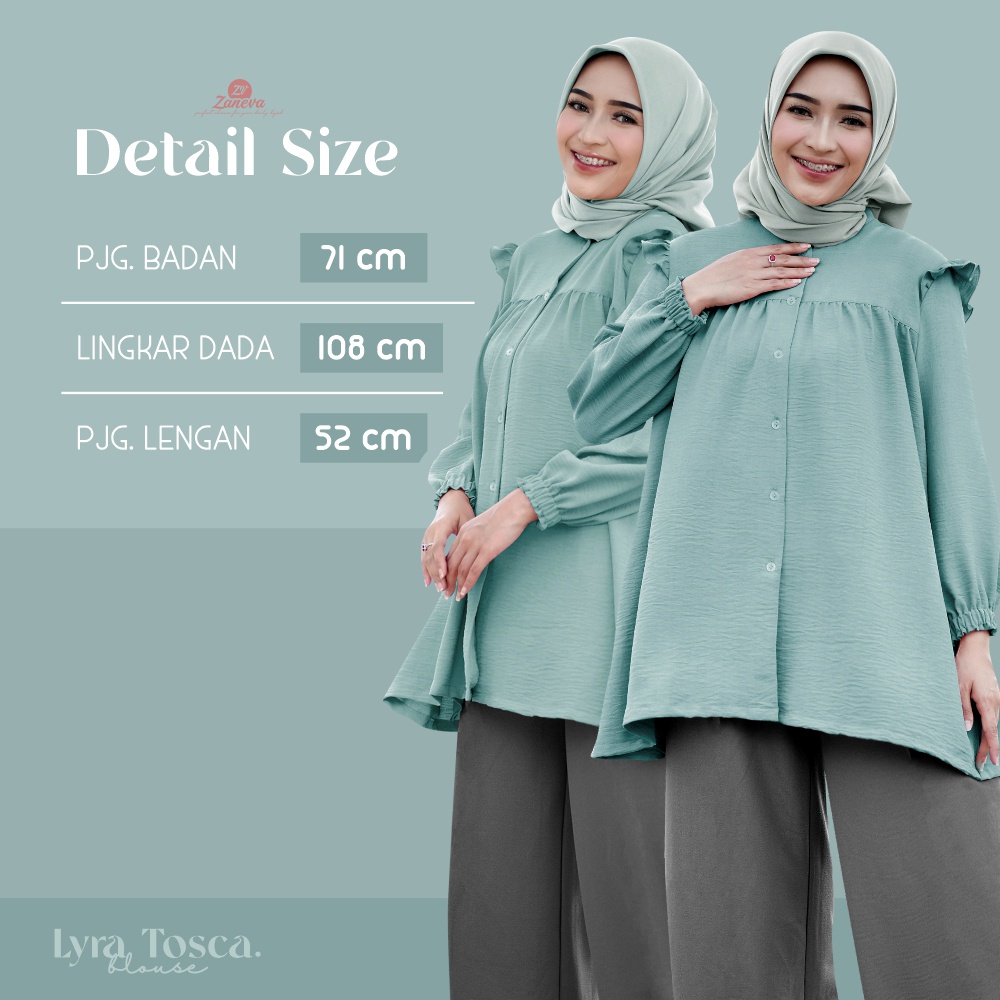 Lyra Series By Zaneva l Blouse Crincle Premium