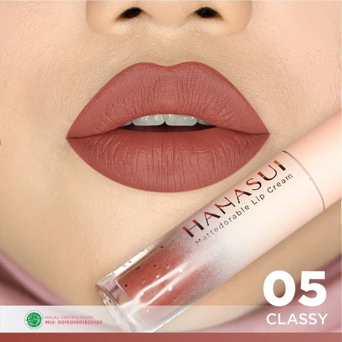 Hanasui Mattedorable Lipcream 05 Classy Bpom Halal Hanasui Lip Cream Shopee Indonesia Warna lipstik hanasui no 5