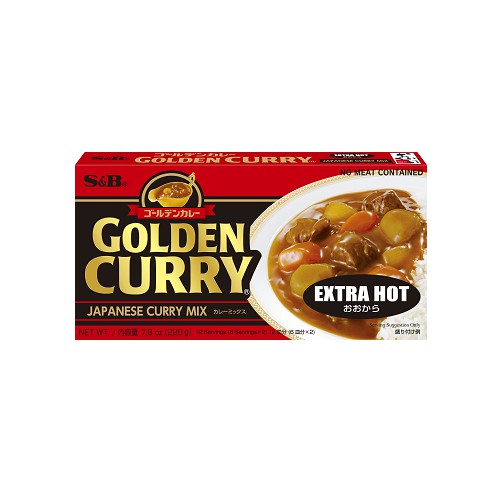 

S&B GOLDEN CURRY EXTRA HOT 220G