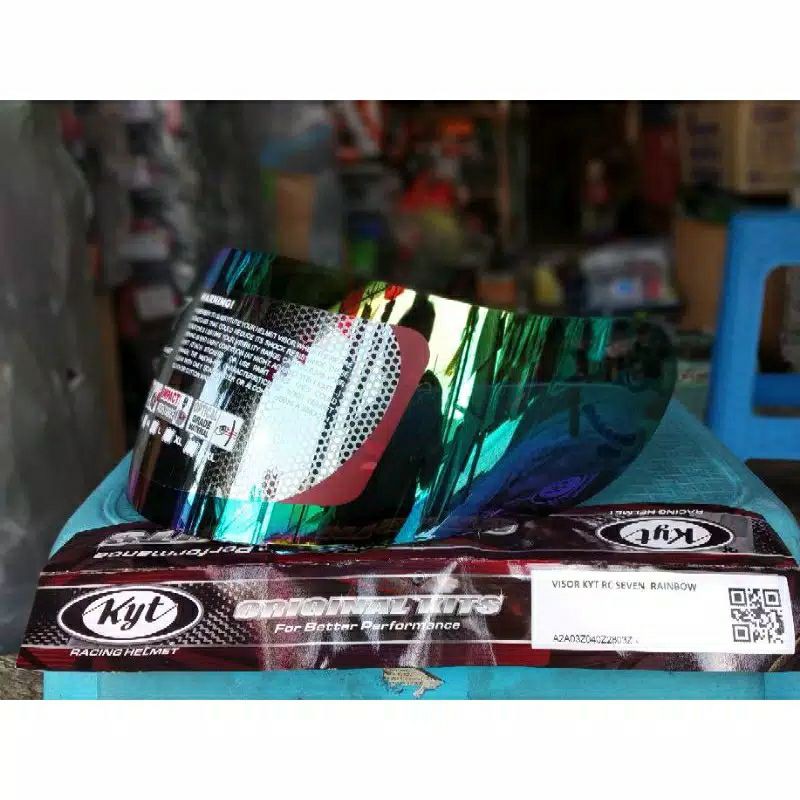 Kaca helm original kyt Rc seven R10  r-10 k2 rider rainbow Ori