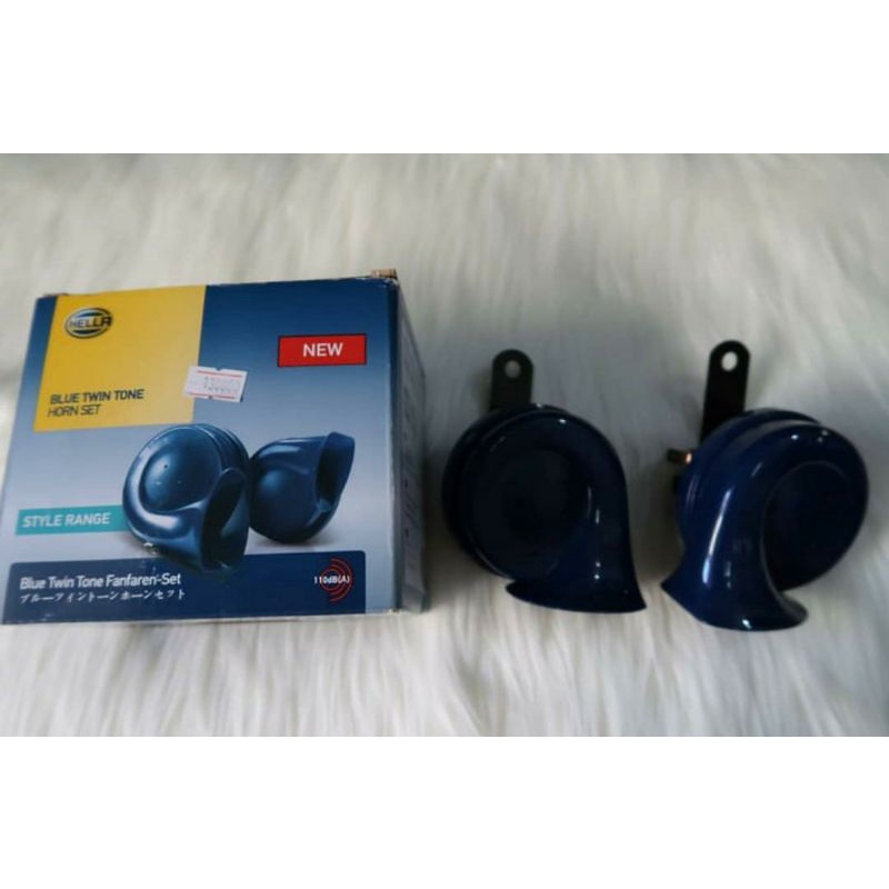 klakson mobil hella blue twin tone original