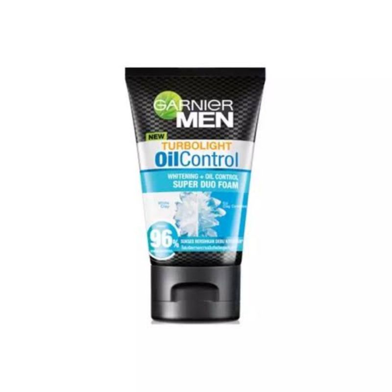 Garnier Men Turbolight White+Oil Control 50 ml / Sabun Wajah / Sabun Wajah Garnier Men