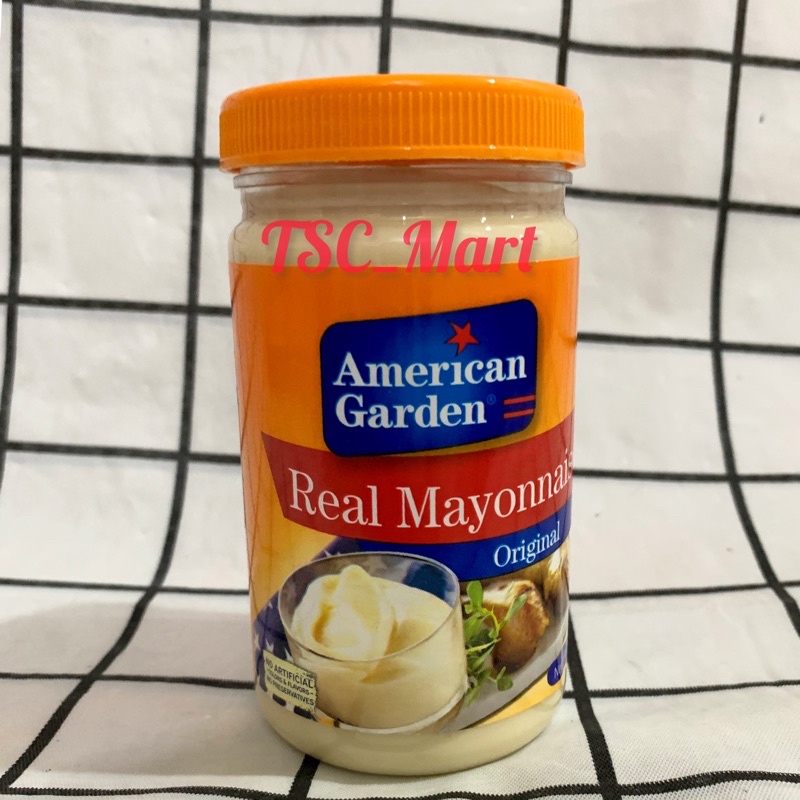 

American Garden Real Mayonnaise Original 237ml/ American garden U.S real mayonaise gluten free 237 mililiter / Saus Salad/ Import
