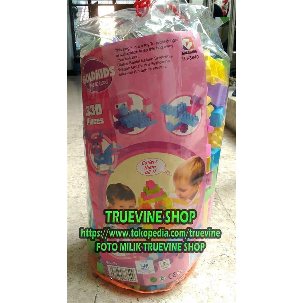 Block Lego Goldkids 330 Pcs (Mainan Building Block Educational Toys)