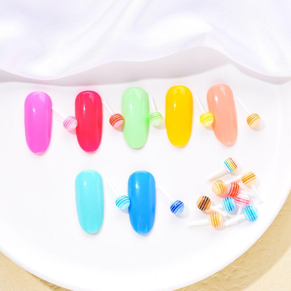 MXBEAUTY Nail Charms Lucu Desain Nail Art Mini Manicure Candy Perlengkapan Kuku Dekorasi Kuku