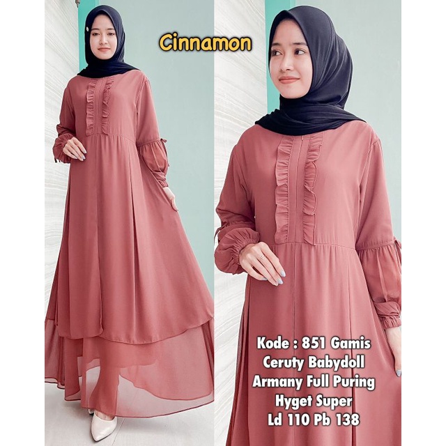 Gamis Ceruty babydoll Ori Ribyka Collection