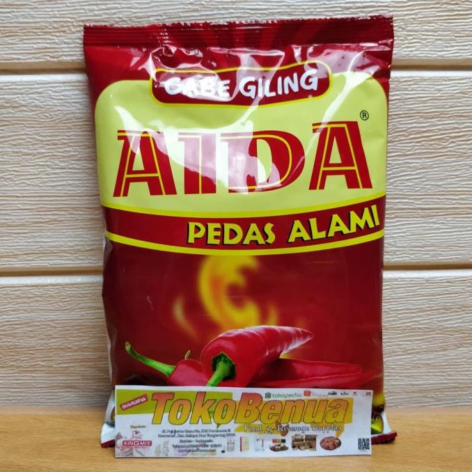 

Cabai bubuk Aida 250 gr bubuk cabai murni pedas alami